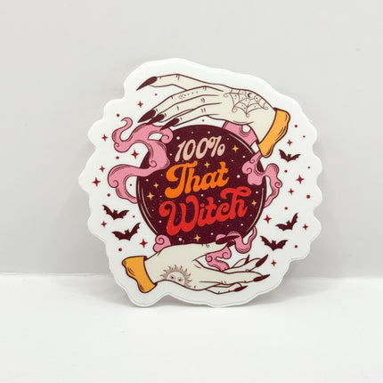 100% That Witch Vinyl Die Cut | Matte