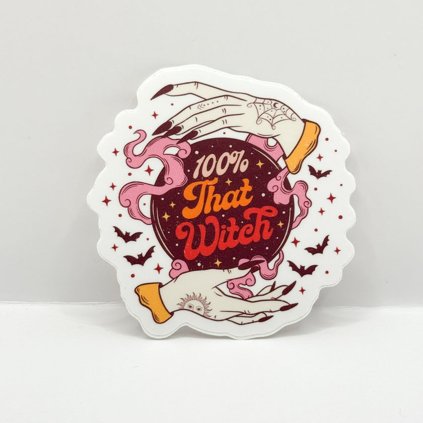 100% That Witch Vinyl Die Cut | Matte