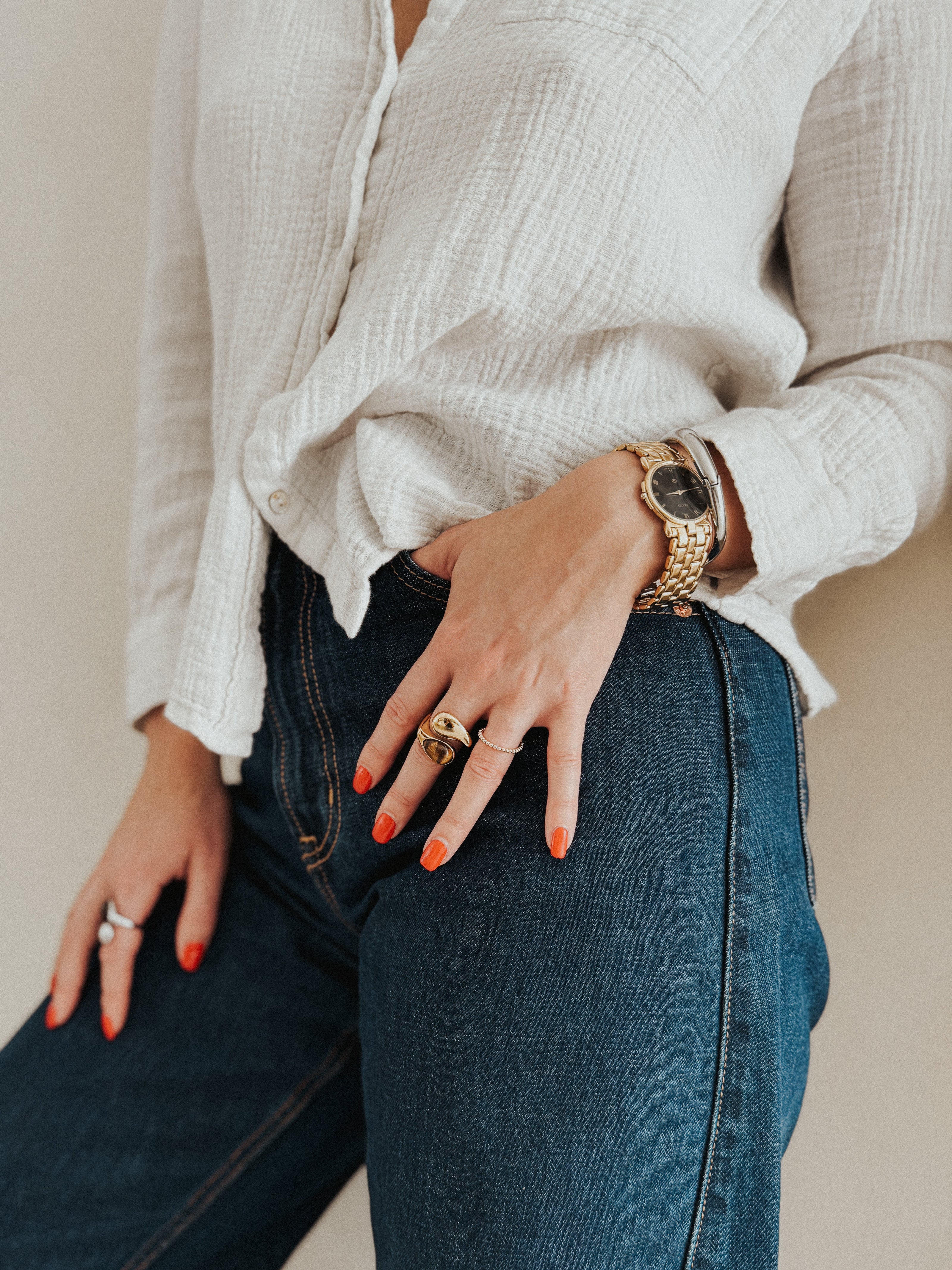 Gold Filled / Sterling Silver Stretch Ring