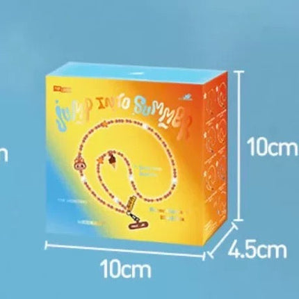 [pre order] labubu Popland exclusive jump into summer long necklace lanyard blind box