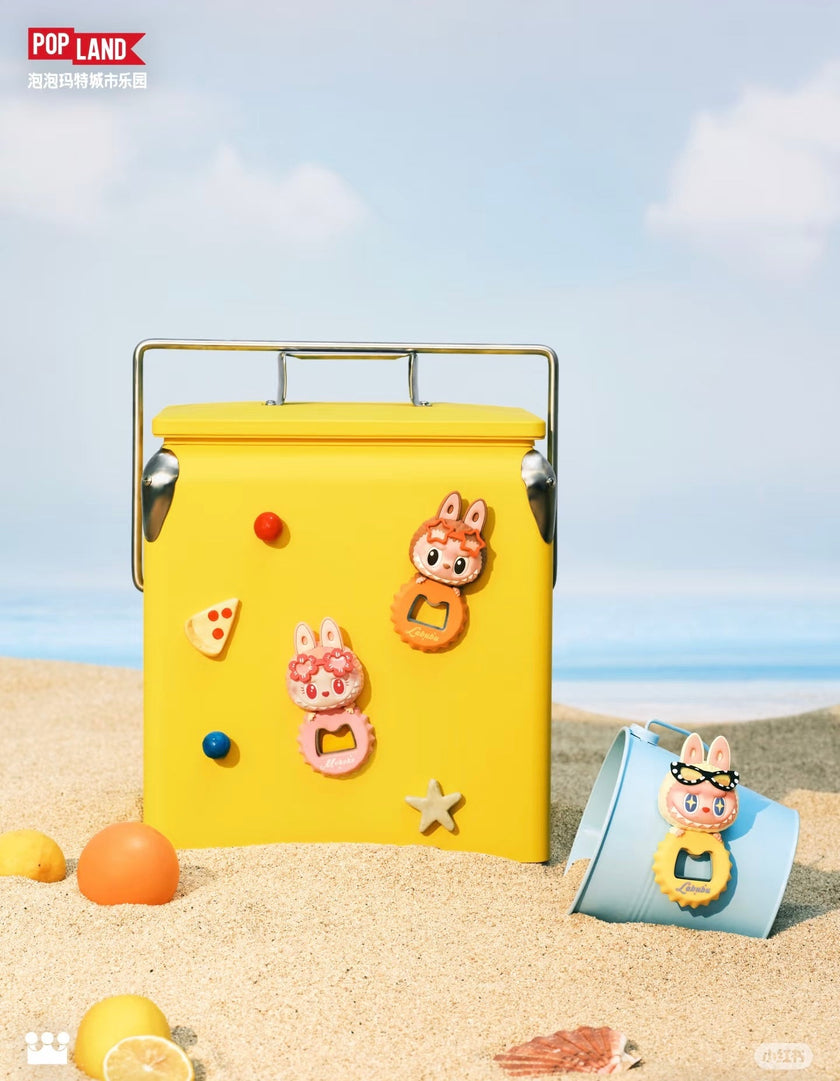 [pre order] labubu Popland exclusive jump into summer bottle opener fridge magnet