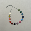 Long Wooden Rainbow Necklace