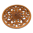 Wooden Round Carved Flower