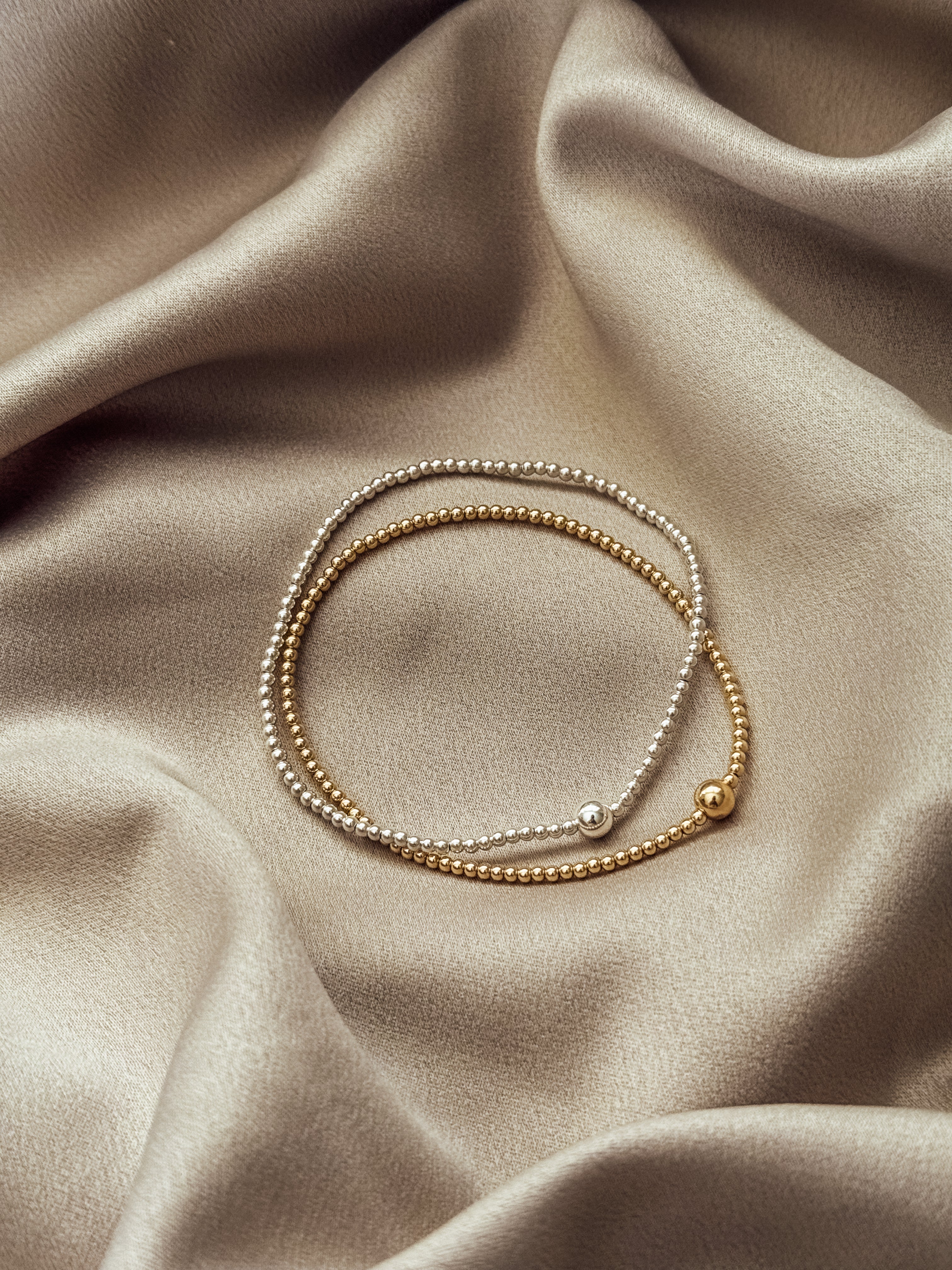 Gold Filled Dainty Stretch Bracelet