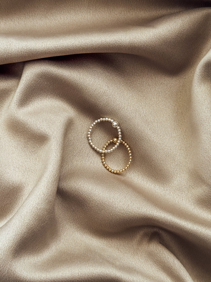 Gold Filled / Sterling Silver Stretch Ring