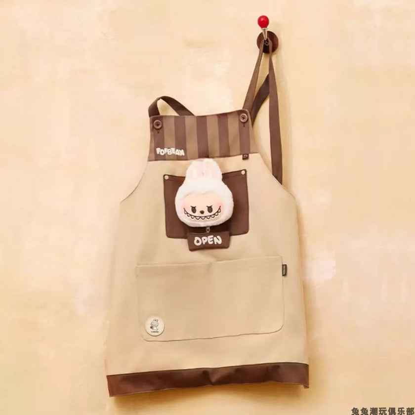 [pre order] POP BEAN Coffee Factory Series labubu apron