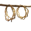 Twist Hoop Earrings - Gold Plate
