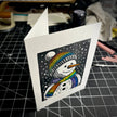 Frosty's Gay Apparel Holiday Card | LINOCUT CARD