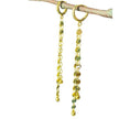 Disc Chain Double Drop Earrings In Gold Plate