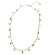 Mother Of Pearl & Droplet Necklace In Gold Plate