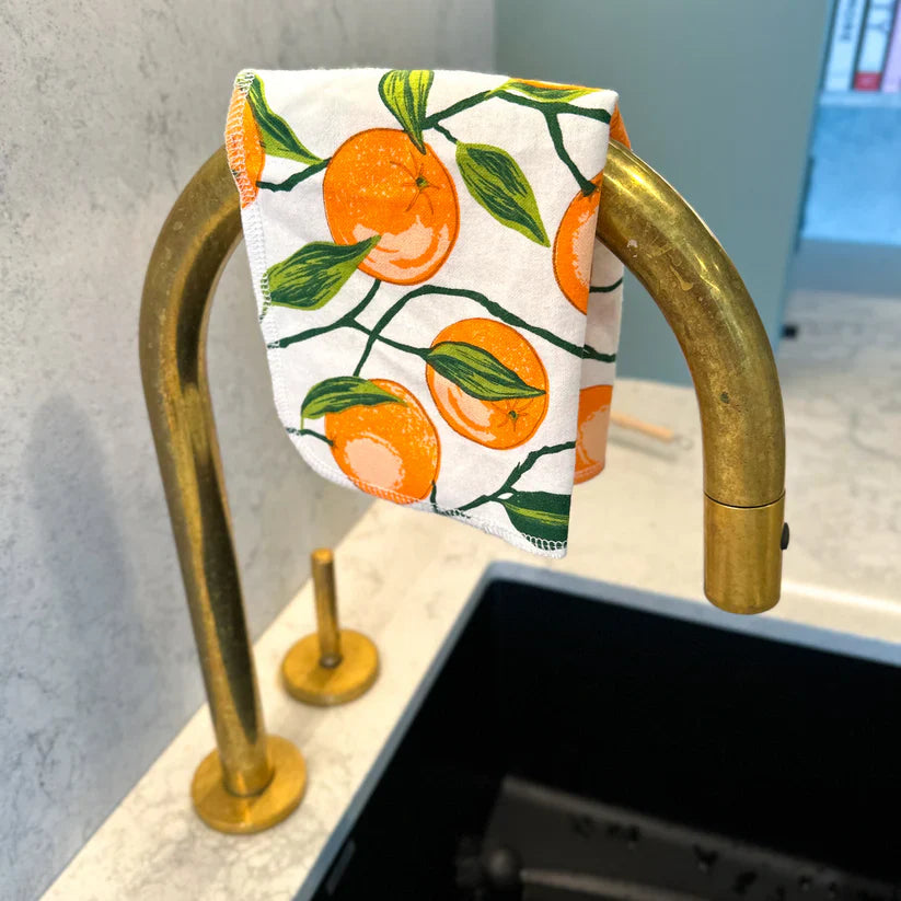 EARTHLY CO - Reusable Paper Towel 10/PK Valencia oranges