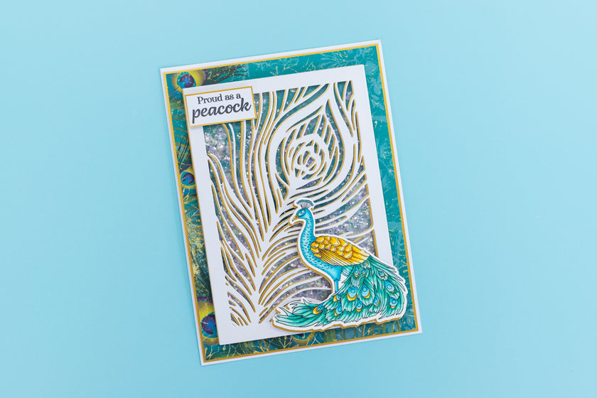 Graceful Plumes Luxury Linen Card Pack A4 