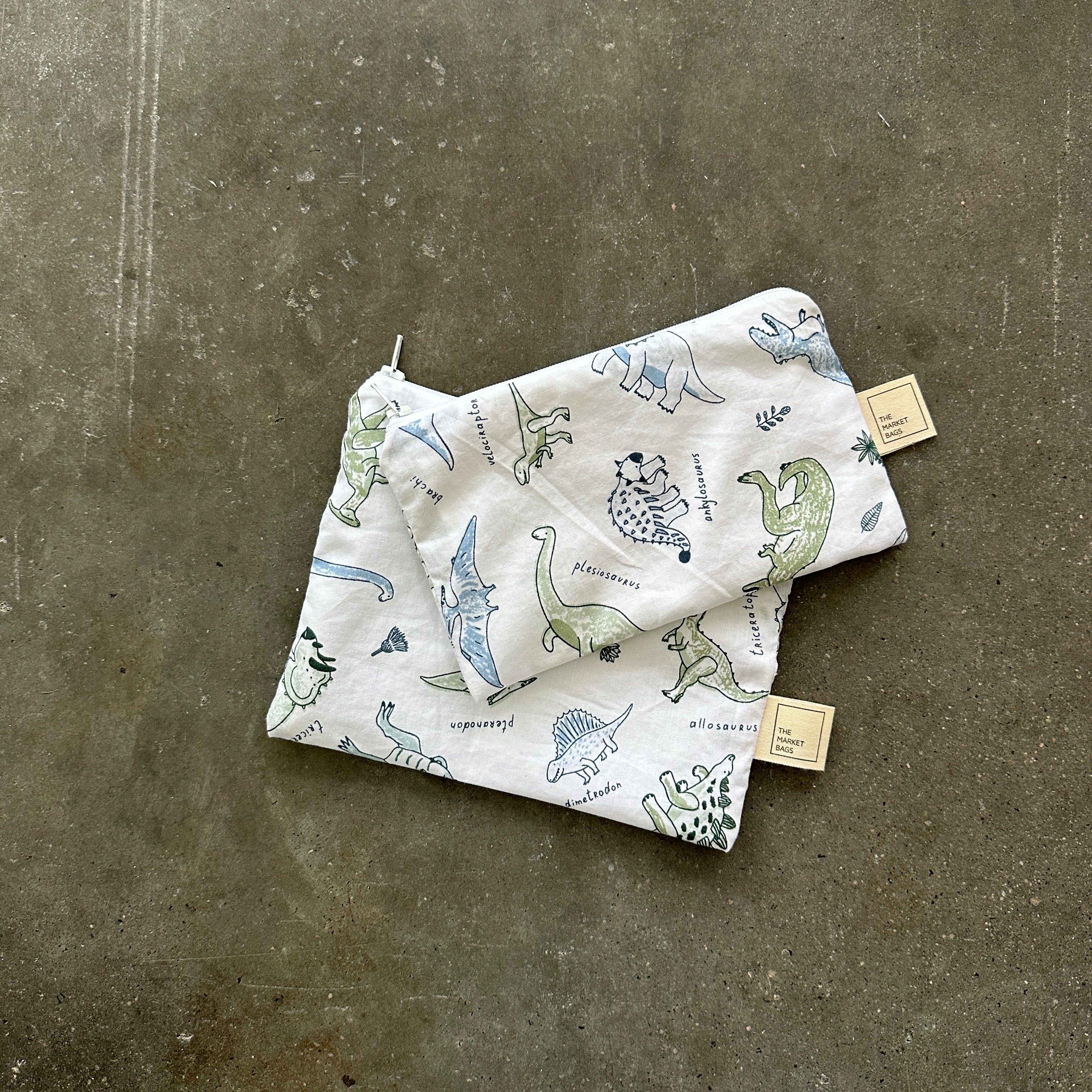 Water Resistant Snack Bag - Dinosaurs