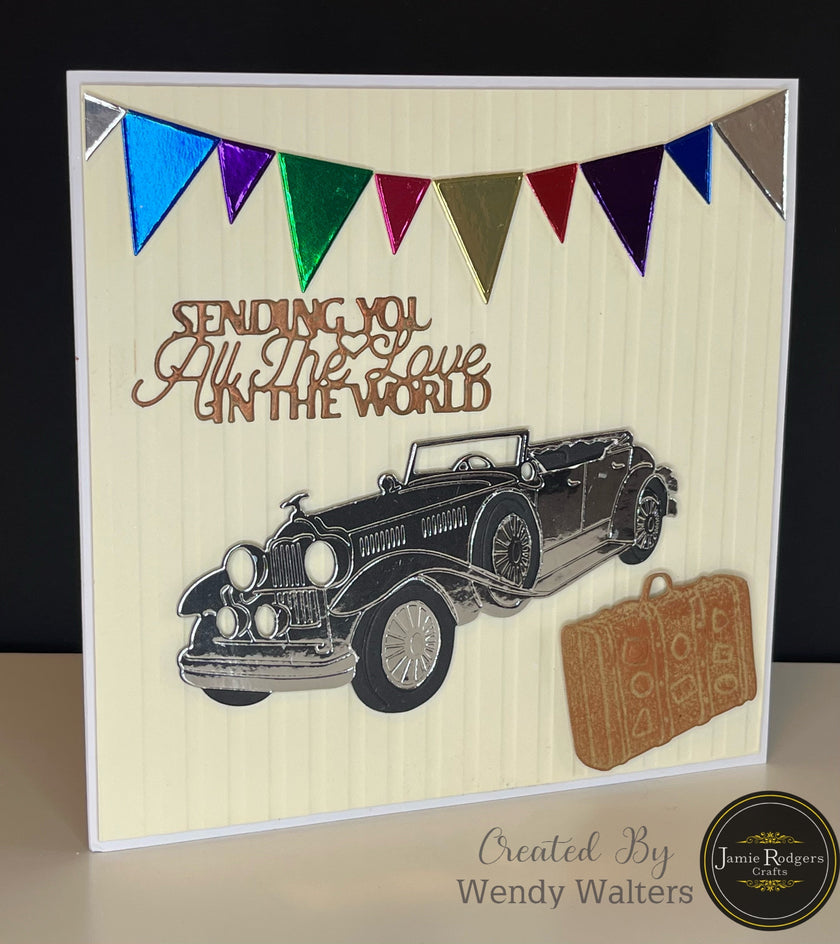 Jamie Rodgers Crafts Vintage Suitcases Die Set