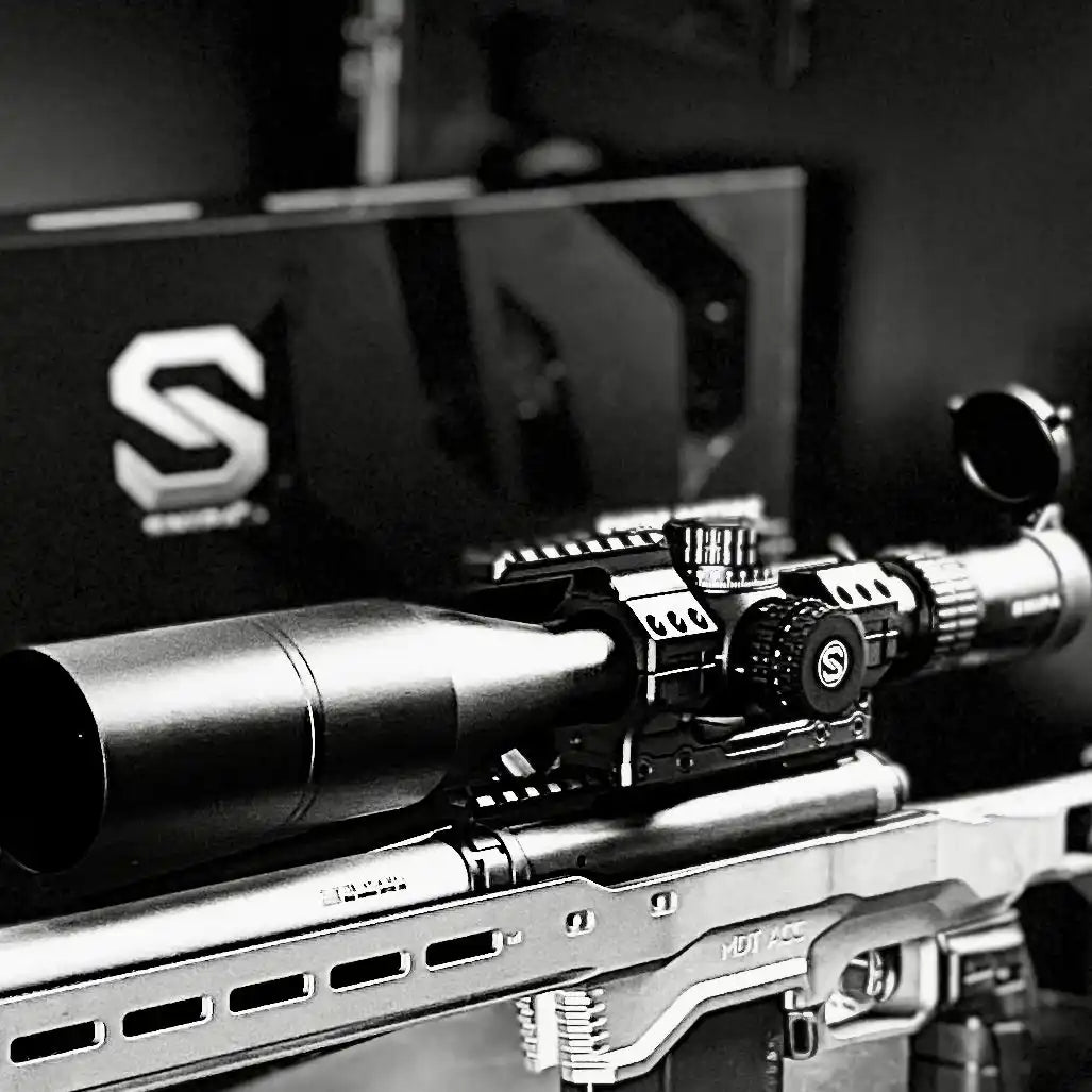 SNIPA™ ROCKIES X 5-25×56 FFP Rifle Scope – Illuminated Reticle, 34mm Tube, Zero Stop, IPX7, | Side Focus Wheel, Tactical Mount & Sunshade Tube Included
