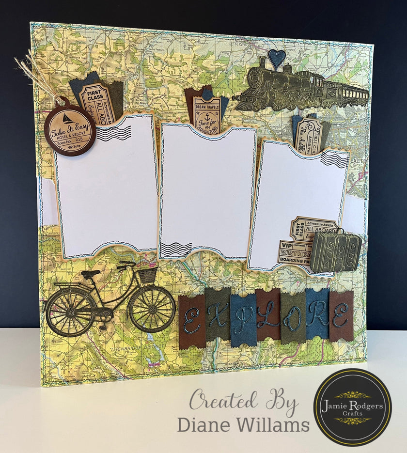 Jamie Rodgers Crafts Vintage Suitcases Die Set