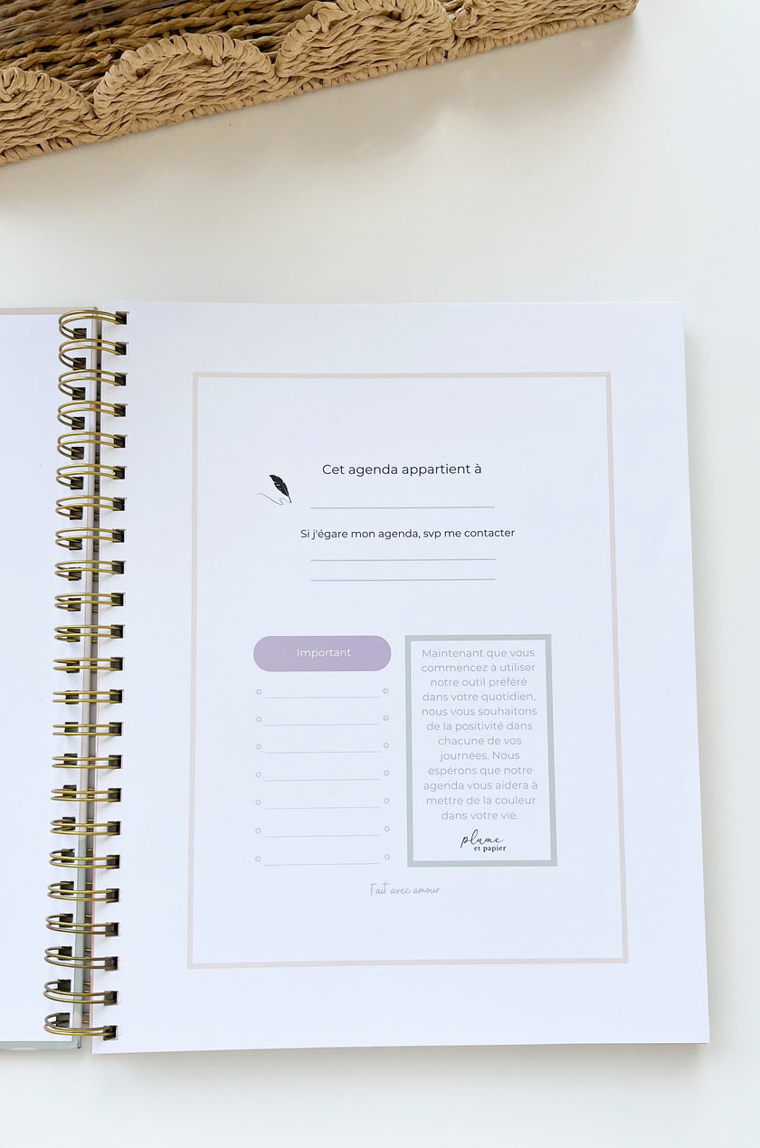 Agenda perpétuel smiley (non-daté)