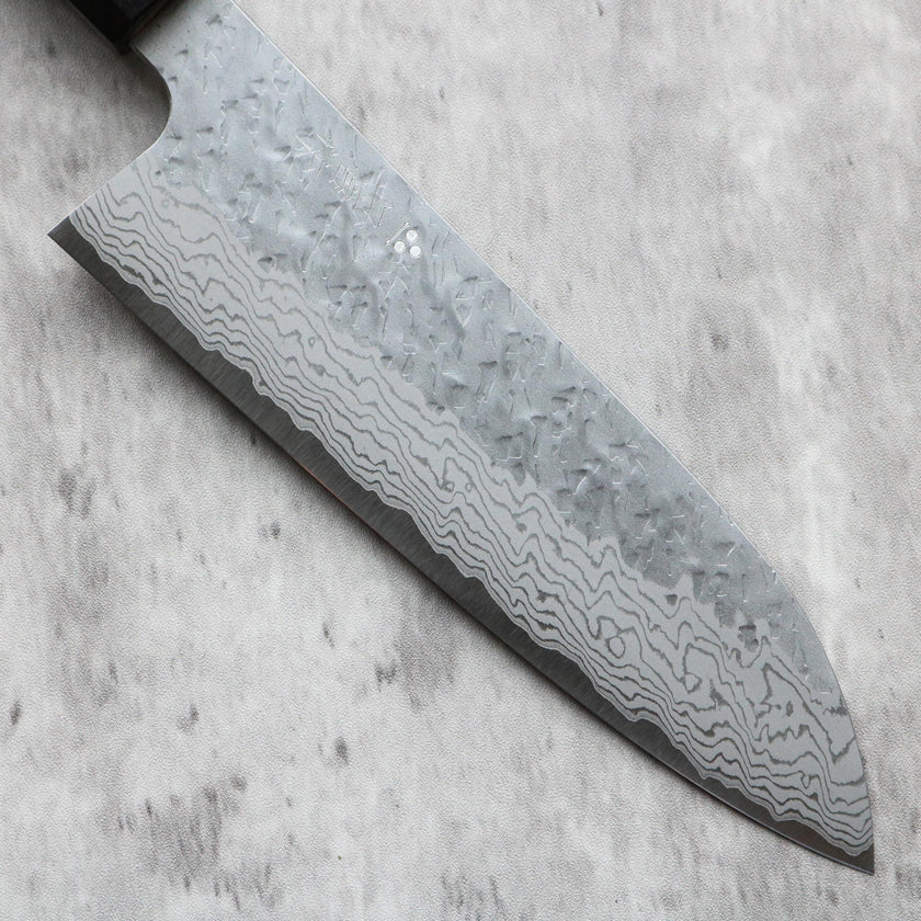 Nigara Hamono Tsuchime Damascus Santoku 170 mm