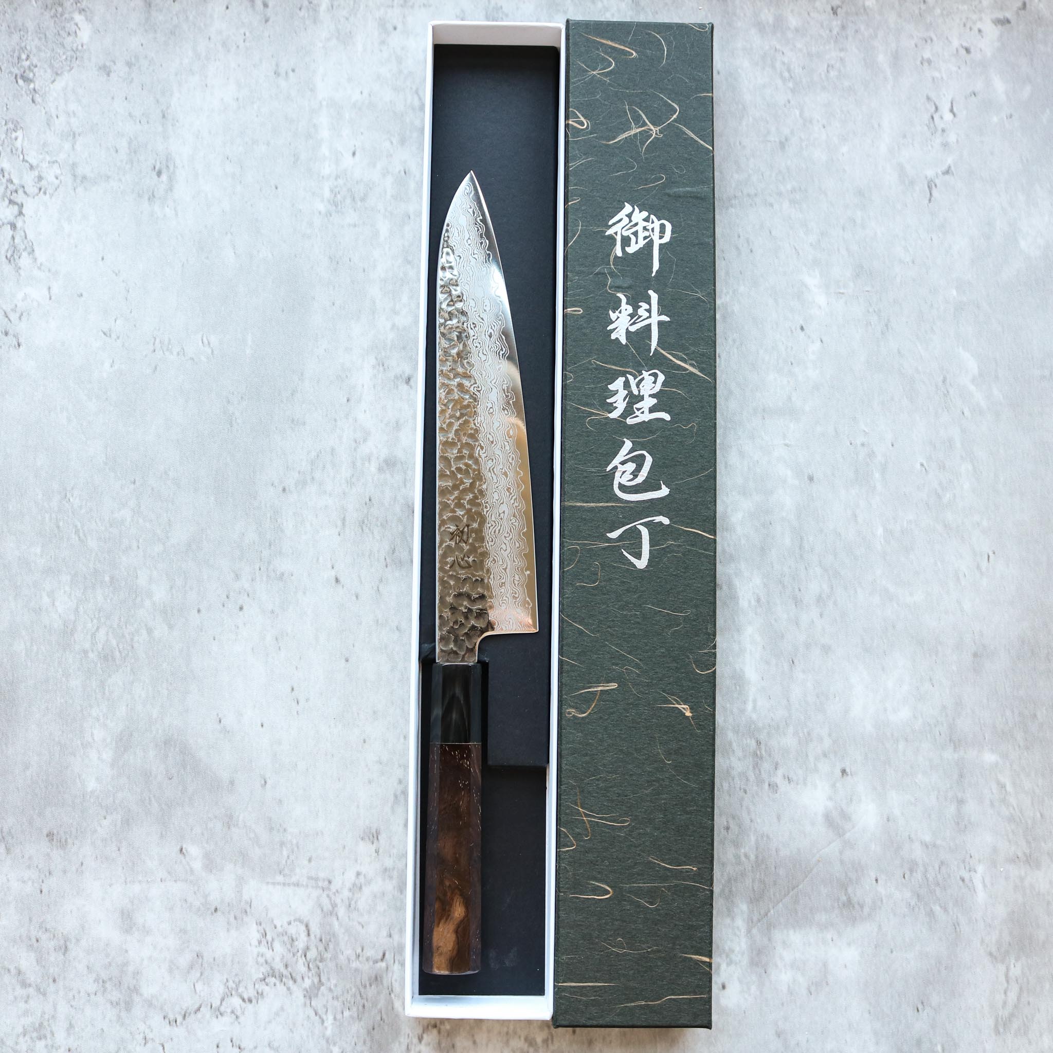Hatsukokoro Hayabusa Damascus Gyuto 210 mm