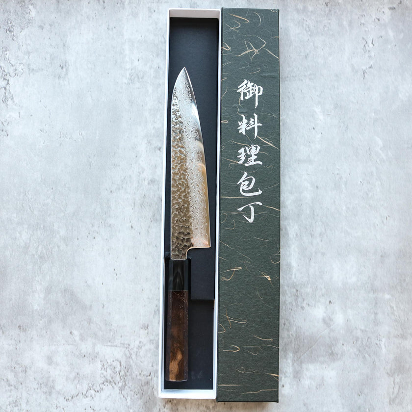 Hatsukokoro Hayabusa Damascus Gyuto 210 mm