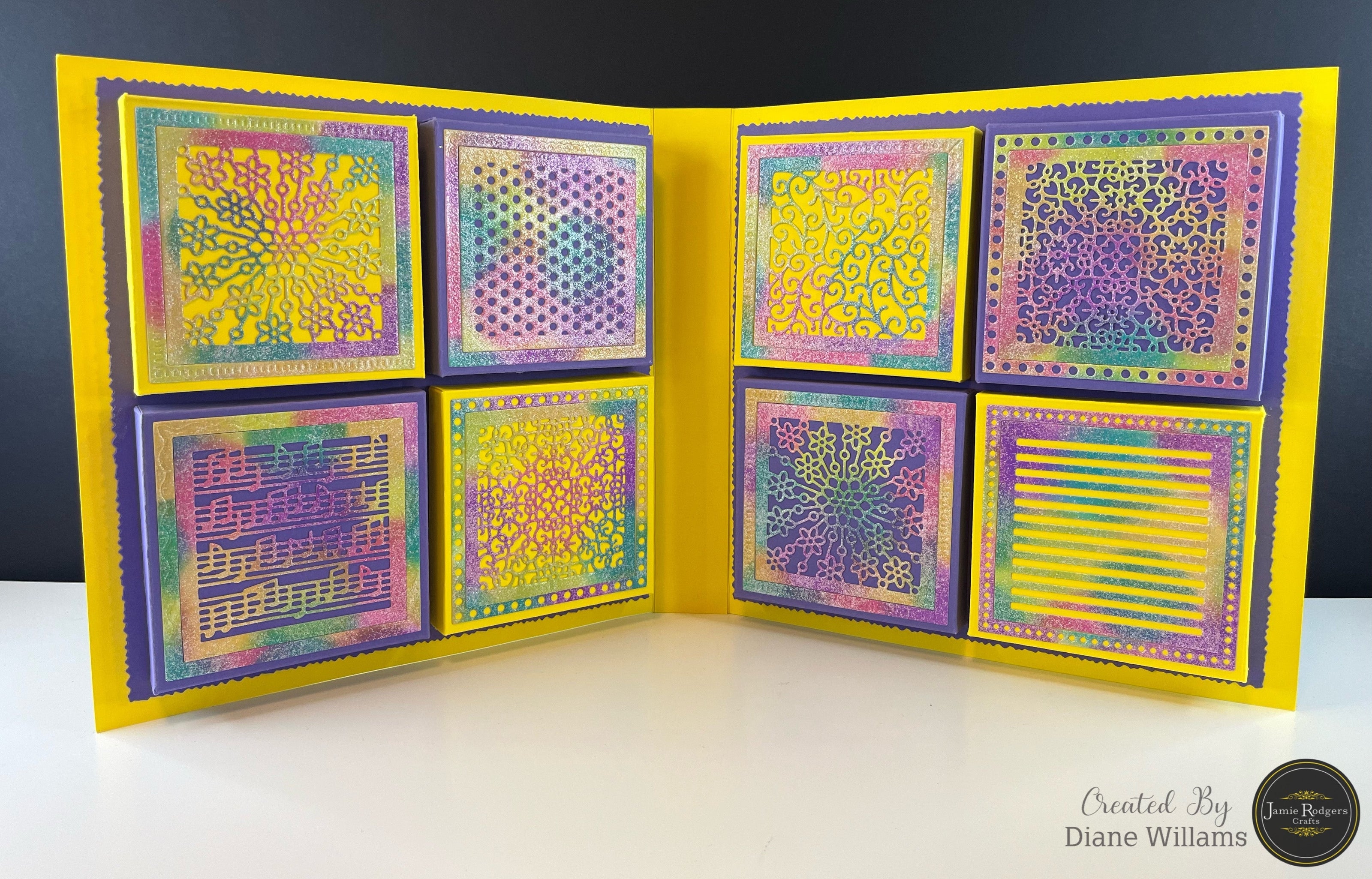 Jamie Rodgers Crafts Fretwork Square Tile Die Set
