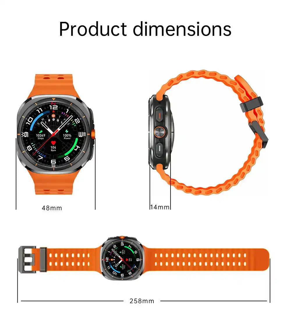 TUTT U8 Ultra 4G Android Smartwatch | AMOLED | GPS | Health & Connectivity Tools | 3GB+32GB | 180 Rotating Camera