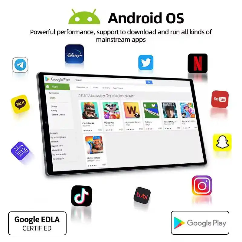 TUTT 21.5” Smart Android Display with Battery, Camera & Touchscreen | Portable Monitor + Smart TV + Conference Screen E21
