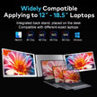 TUTT 16” Dual Portable Monitor | Single Cable Connection | 16:10 Ratio IPS, Stand-Alone Design | Windows, MacBook | S900