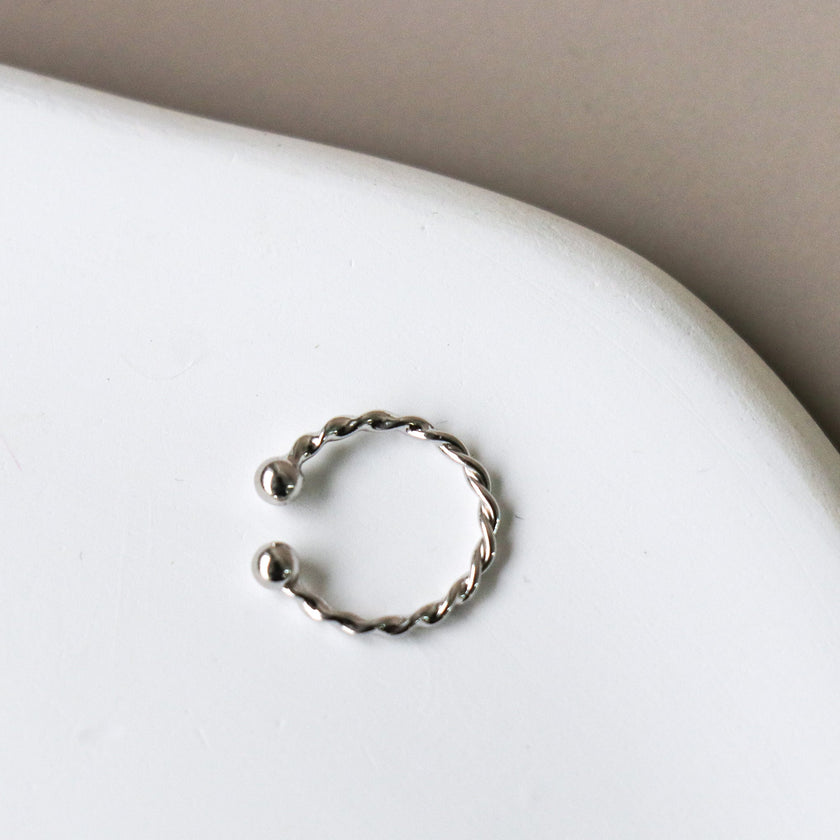 Ear Cuff Torsadé - Argent