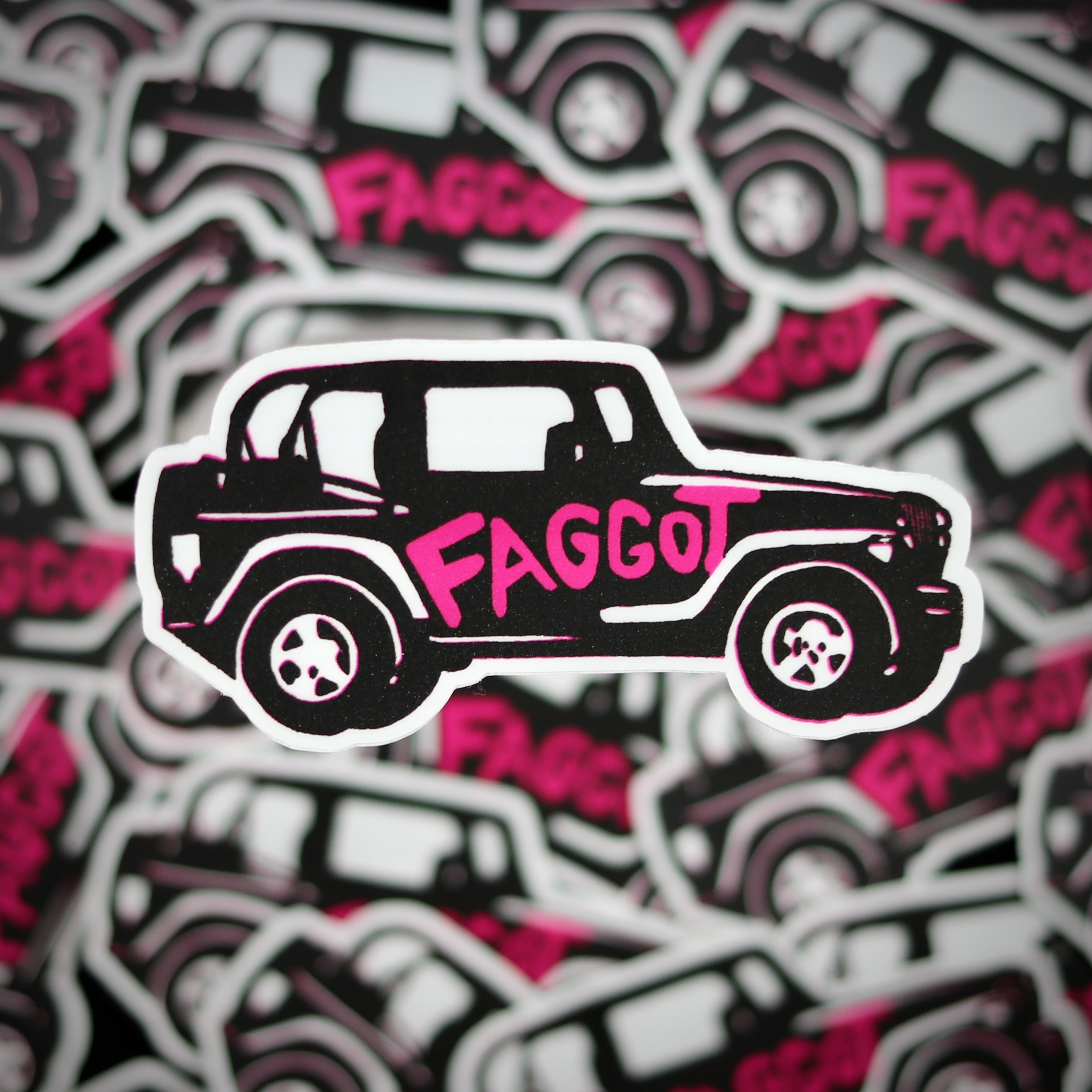 F*gg*t Jeep Sticker - Queer As Folk
