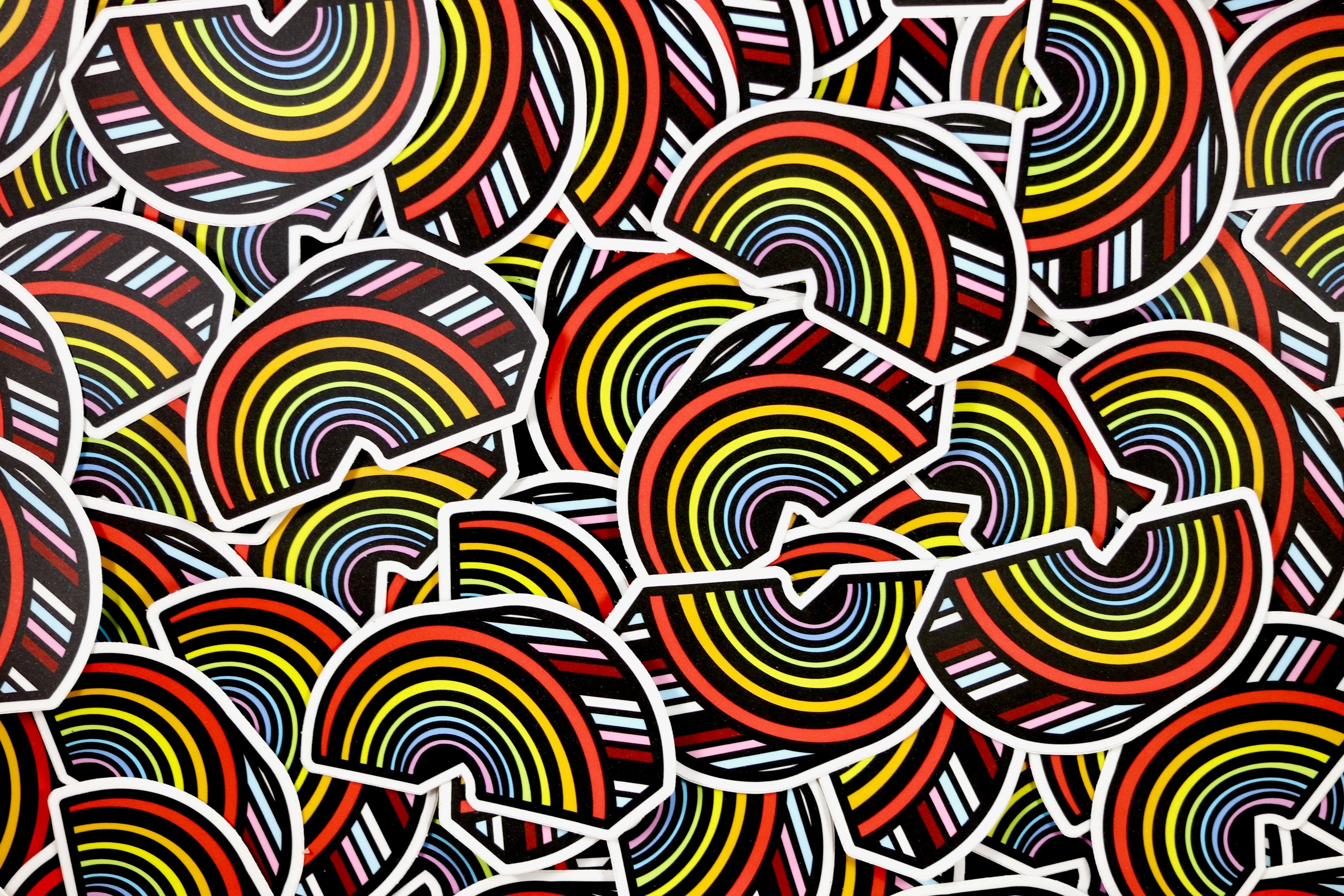 3D Rainbow Sticker