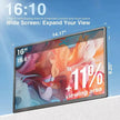 TUTT 16” FHD Portable Monitor 16:10 Aspect Ratio | Triple Laptop Screen Extender | USB-C/HDMI 7 Viewing Modes | All Devices Compatible with Converter Cable (H5 Included) S7 Pro