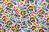 Rainbow Sheep Sticker