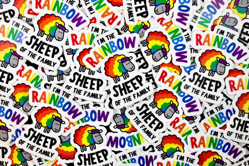 Rainbow Sheep Sticker