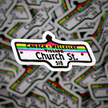Church St. Sign Sticker