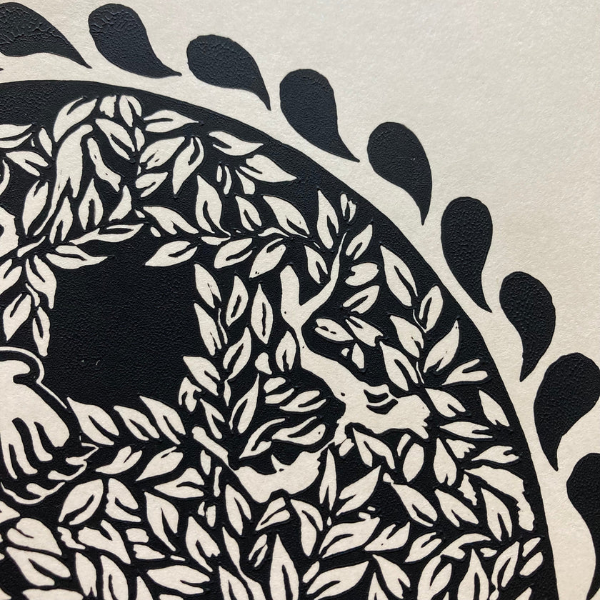'Tiger' lino print