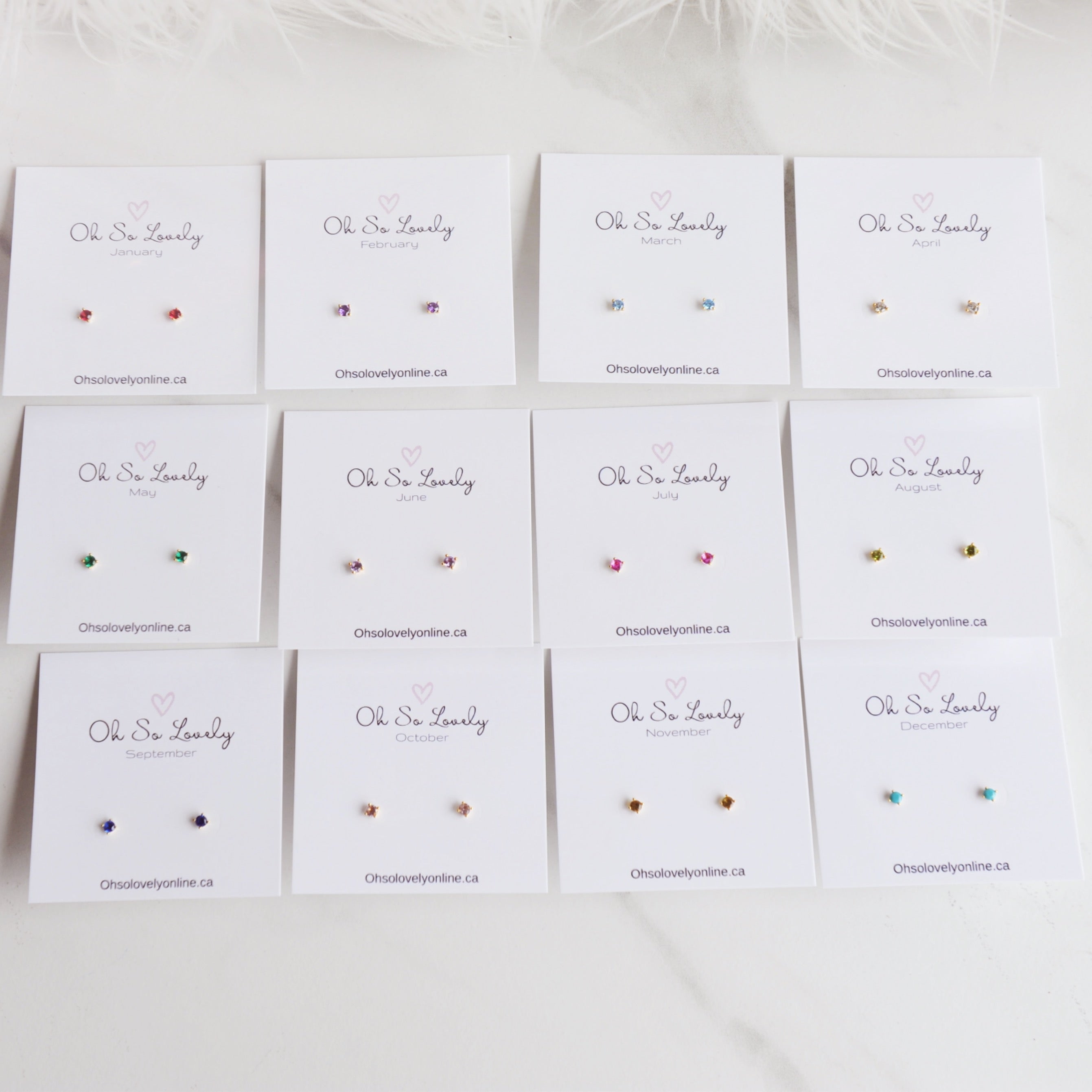BIRTHSTONE Earrings