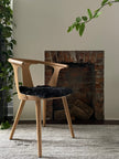 Shorn Black Icelandic Sheepskin Chair Pad