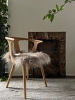 Taupe Icelandic Sheepskin Chair Pad