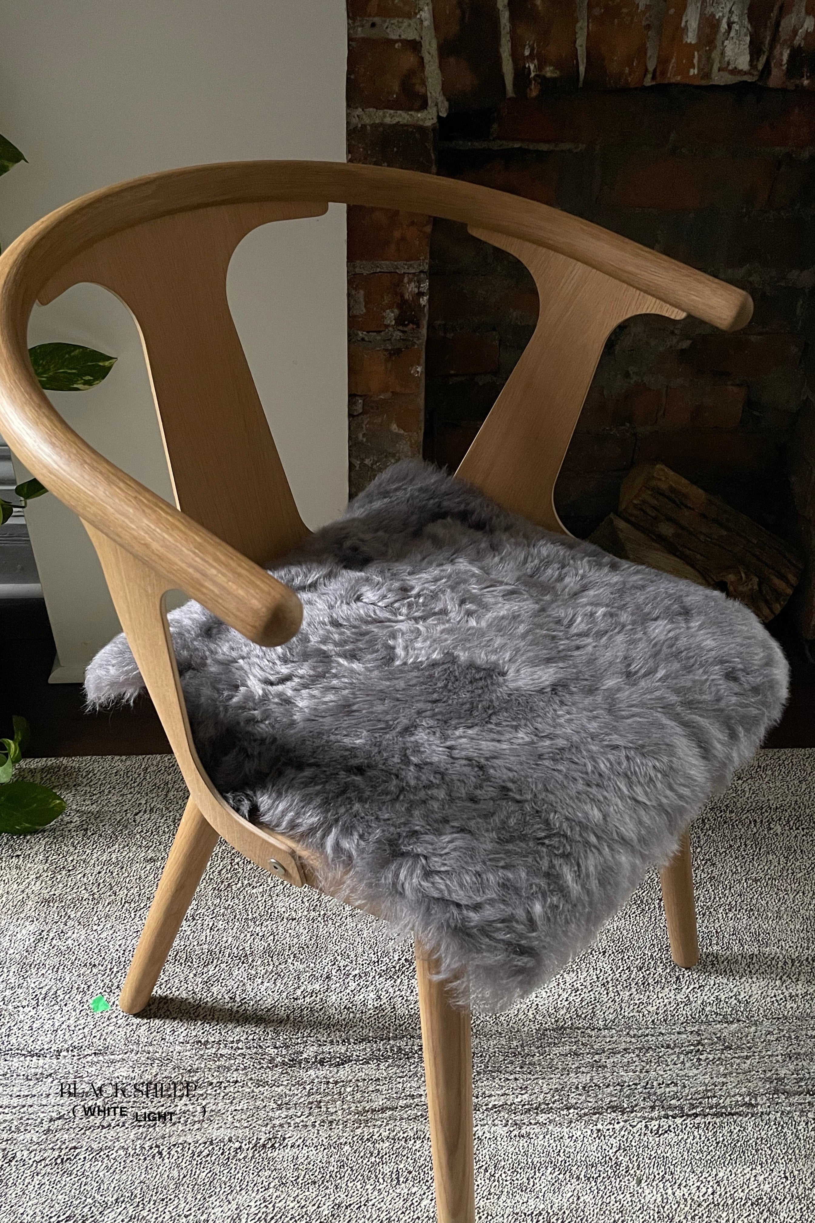 Shorn Silver Icelandic Sheepskin Chair Pad