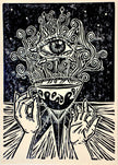 'Mystifying Cup' hand print