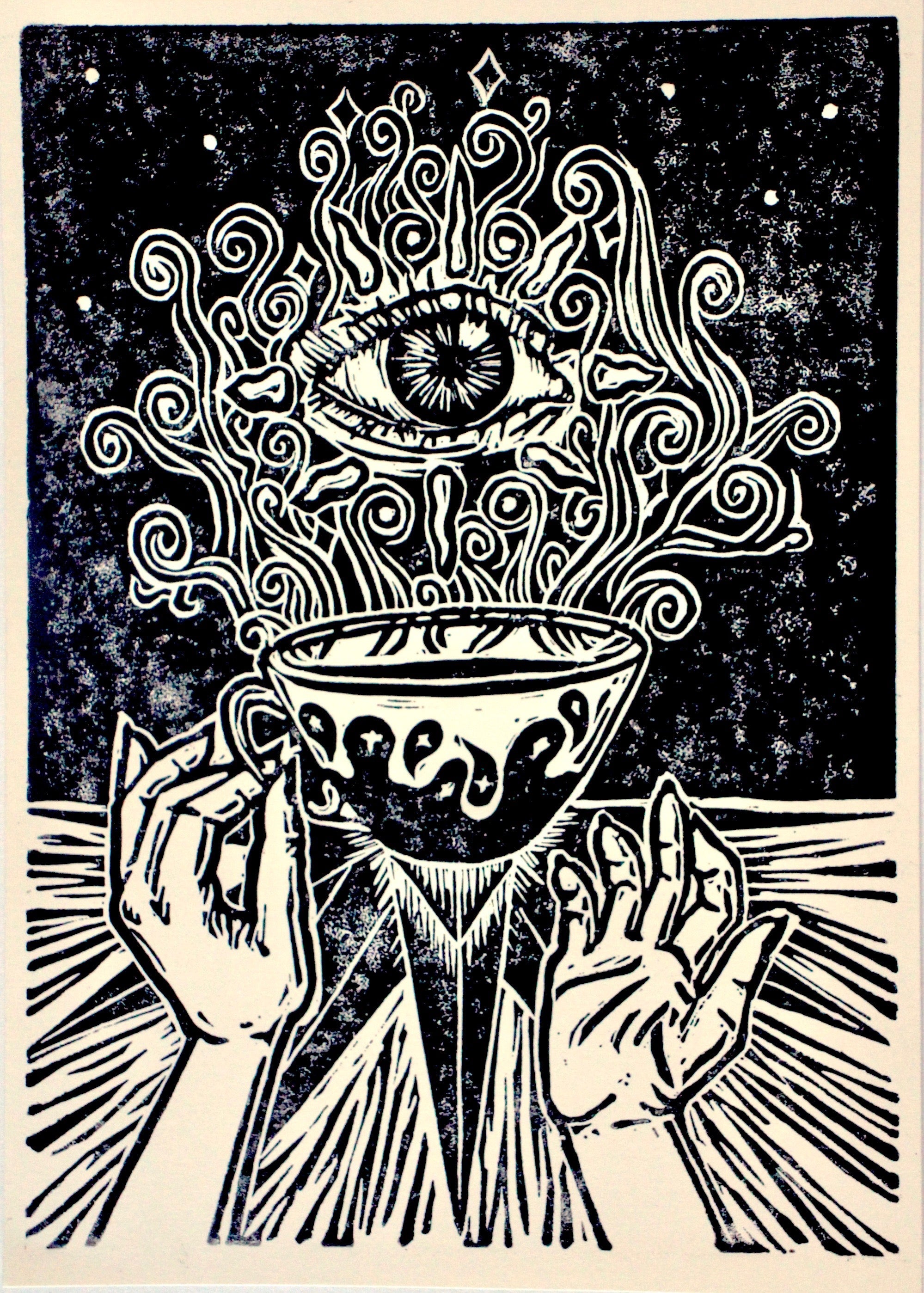 'Mystifying Cup' hand print