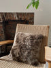 Square Shorn Brown Icelandic Sheepskin Pillow Cover