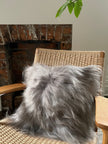 Square Mineral Icelandic Sheepskin Pillow Cover