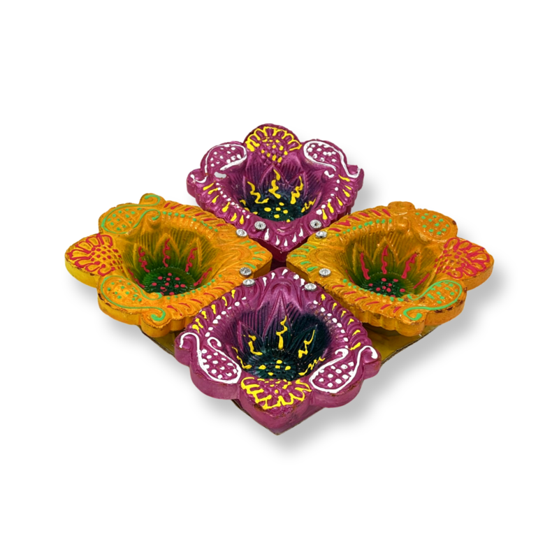 Diya Set of 4 Without Wax