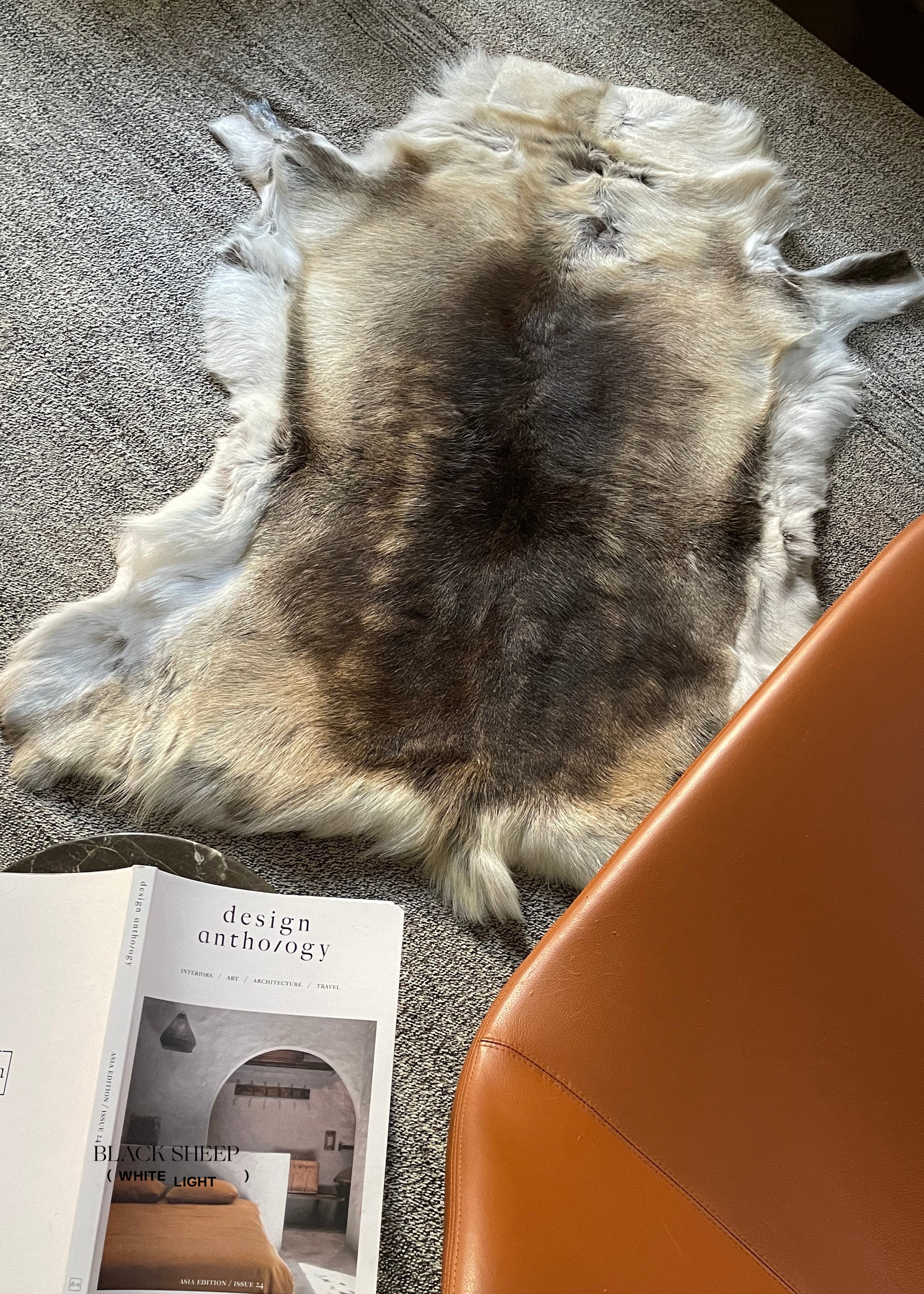 Dark Sami Reindeer Hide