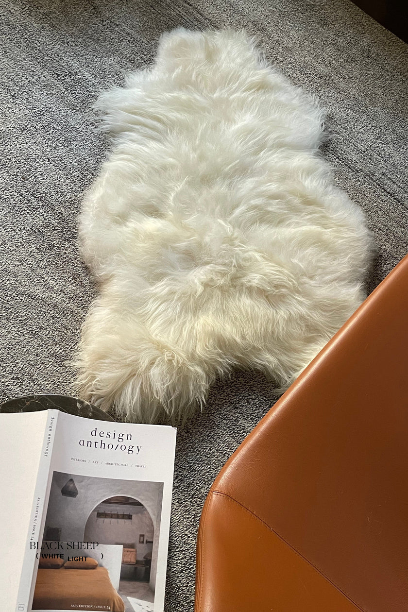Natural White Icelandic Sheepskin