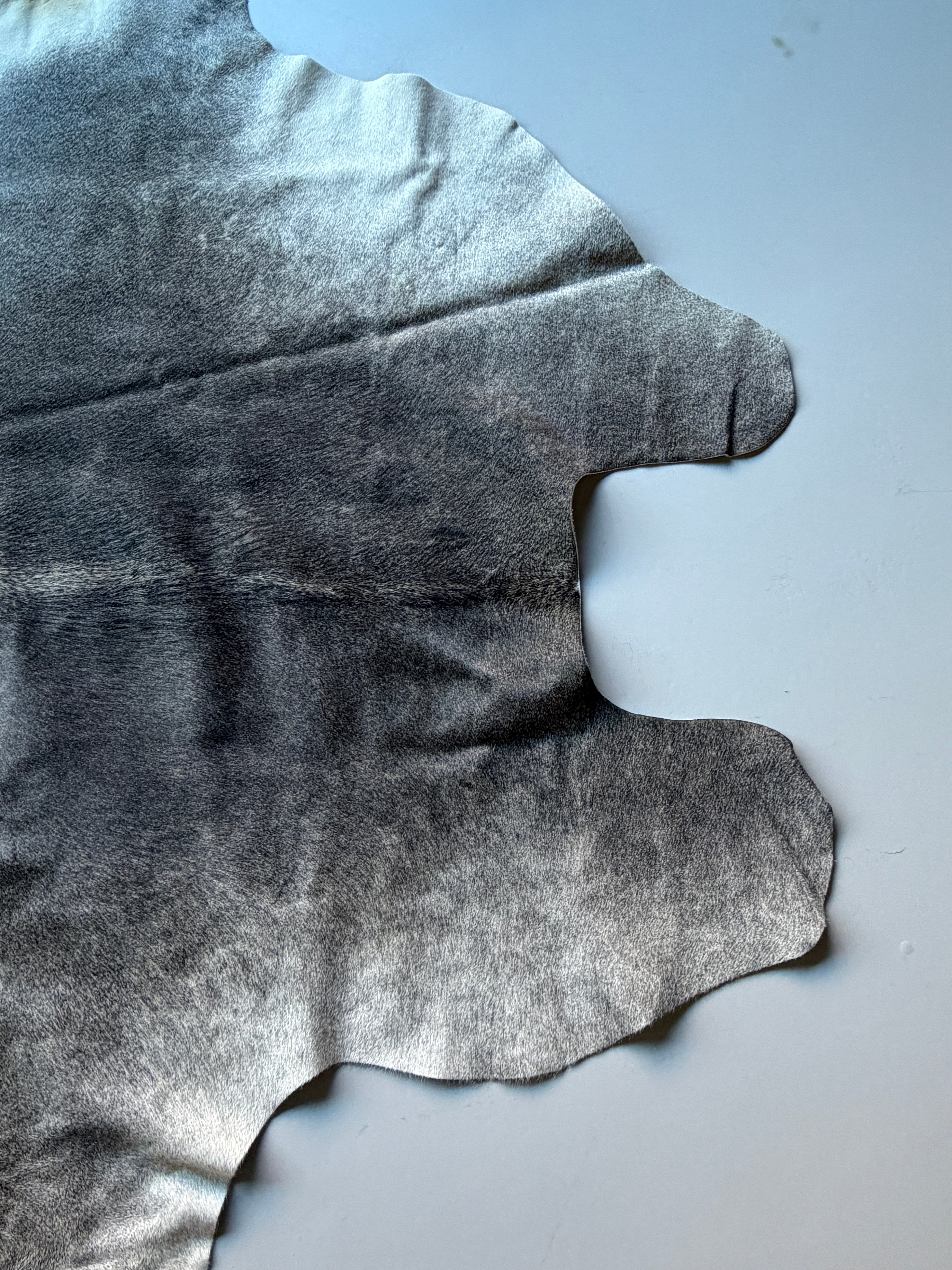 Large Dark Grey Cowhide Area Rug