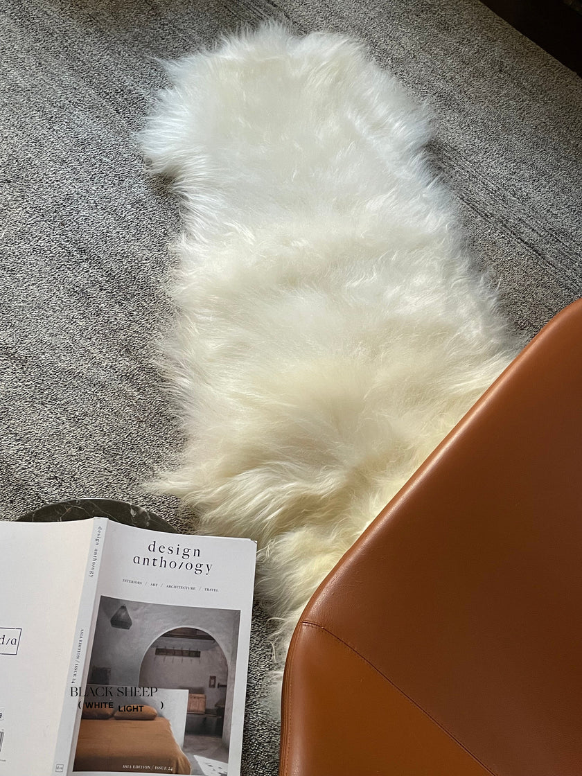 White Double Icelandic Sheepskin