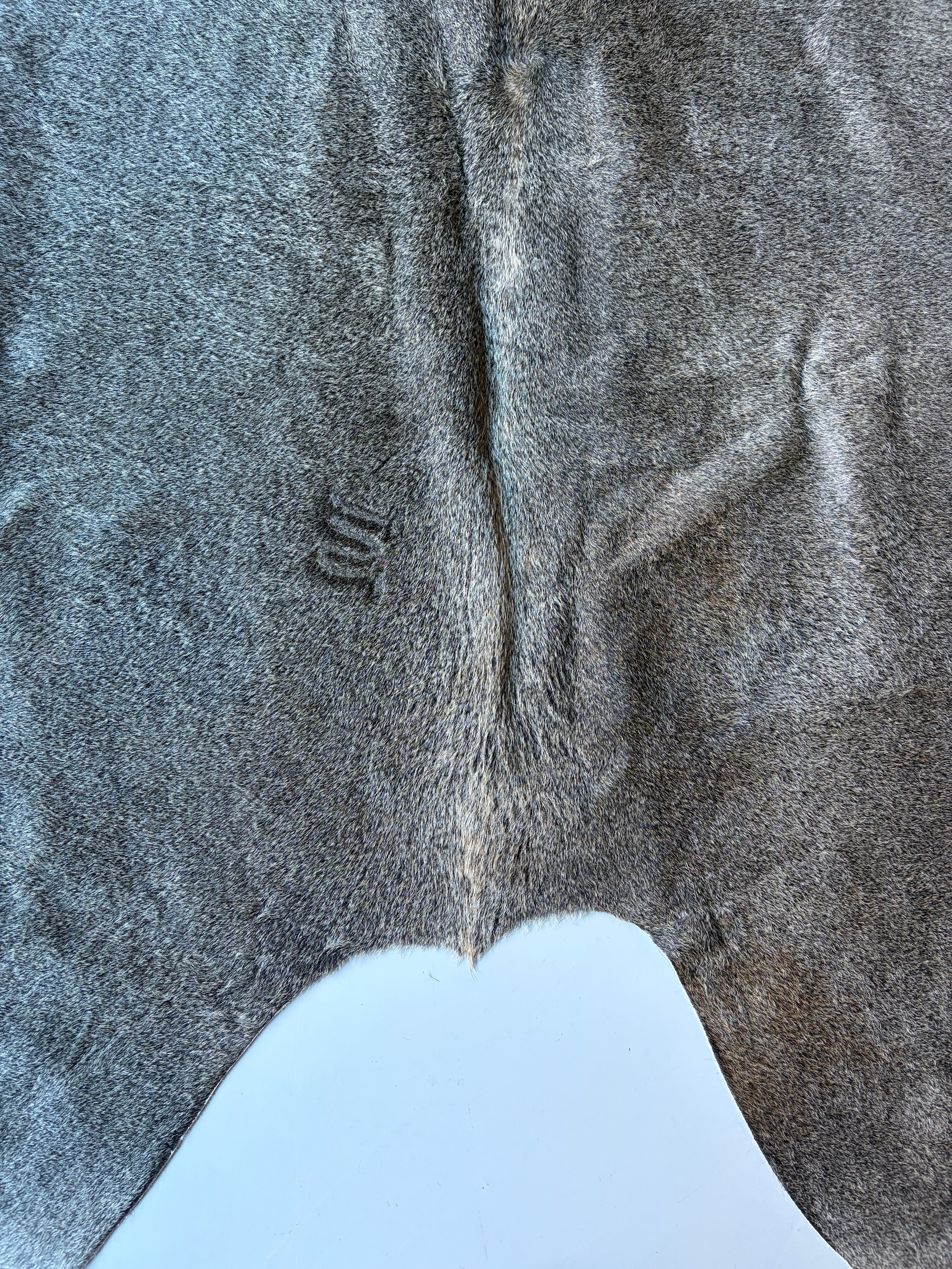 Large Dark Grey Cowhide Area Rug